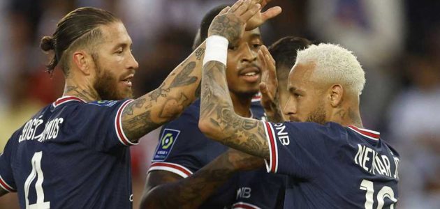 عودة نيمار وراموس وميسي لقائمة سان جيرمان للقاء مارسيليا الناري