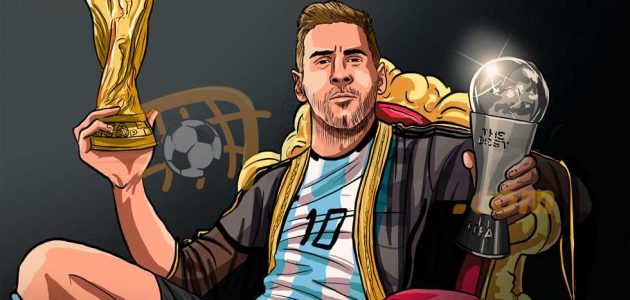ليونيل ميسي أفضل لاعب في العالم