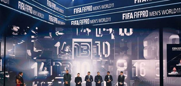 رباعي هجومي وتواجد عربي.. الكشف عن تشكيل”Fifpro” للأفضل في العالم