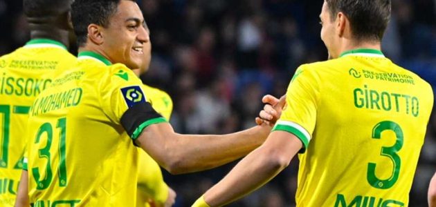 مصطفى محمد يتسبب في هدف تعادل نانت مع ليون